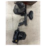 Paintball Gun, Mask, Tank - rough unknown