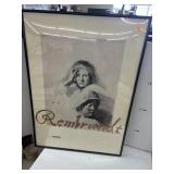 framed print of Rembrandt