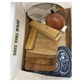 Wooden Plates & Misc