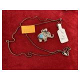 Elephant necklace (925)