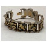 Jewelry - Vintage Damascene Flower and Bird