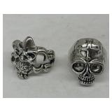 Jewelry - 2 Skull Rings