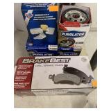Brake Pads, Transmission filter Kit, Filters