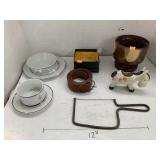 Donkey Planter, Dishes, Belt, Misc