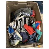 Box of Kids Clothes and Misc