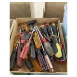 Flat of screwdrivers