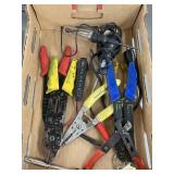 Lot of crimper/strippers and electric testers