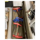 Assorted Allen wrenches in case