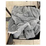 Furry velour blanket