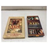 Ten Commandments DVDs and Roots VHS