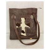Leather and hide purse