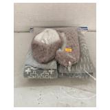 Bag of gripper socks and slipper