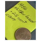 1956 Netherlands.25 cent coin