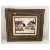 Framed, signed Wheelwright painting