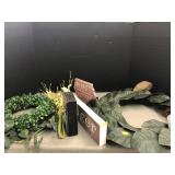 Decor Lot - Signs, Wreaths, etc.
