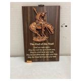 End of the trail poem decor