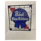 Pabst Blue Ribbon plastic sign