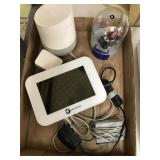 Flat of items, Google Home, Weather Station, RC