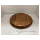 Oak rotating trivet