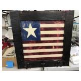 Flag Framed Wooden Hanger