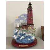 Lighthouse resin decor (missing power cord)