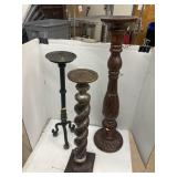 3 Tall Candle Holders