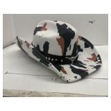 Bull Strap Cow Print Cowboy Hat - no size found