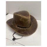 Leather Cowboy Hat - new - never worn - size S