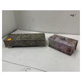 Metal Jewelry Box & Cardboard Jewelry Musical Box