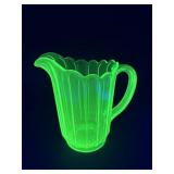 Uranium Glass Pitcher