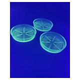 Uranium Glass Round Coasters