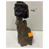 Apple Head Shep Shapiro Folk Art Sculpture