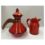 Metlox Poppytrail Coffee Pot & Metlox 20 oz