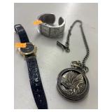Pocket Watch & 2 other Watches