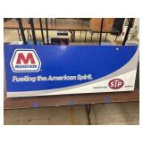 Metal Marathon Fueling the American Spirit Sign -