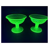 Uranium Sherbet Glasses