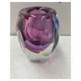 Murano Art Glass Cut Facet