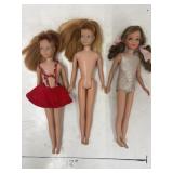 Vintage Mattel Skipper dolls, known as Barbie