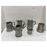 Pewter and metal mugs/cup