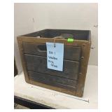 Vintage 1951 Wooden Milk Crate