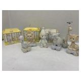 Precious Moments 1985 Birthday Train, Clown, Baby