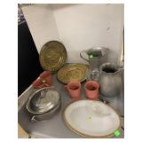 Misc group, mugs, Pitchers, serving plates, Pyrex