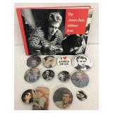 James Dean buttons and Address Book