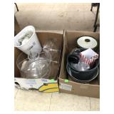 2 Boxes Kitchen Items - Glass Cutting Board, Ice