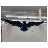 Plastic molded eagle wall figure