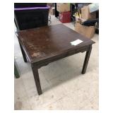 Wooden Table Approx 30x30x21