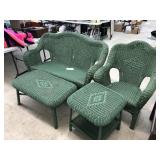 4 Piece Wicker Patio Set