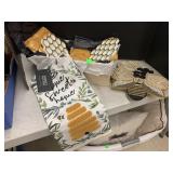 Bee Themed Wooden Basket