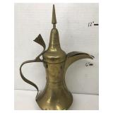 Metal Brass Arabic Dallah Style Coffee Pot