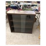 Cabinet w/ Sliding Glass Doors Approx 33x12x32